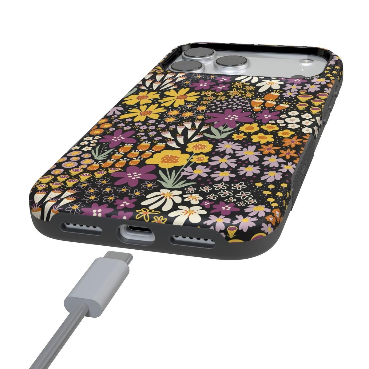 Falling for You | Plum Floral Case iPhone Case get.casely