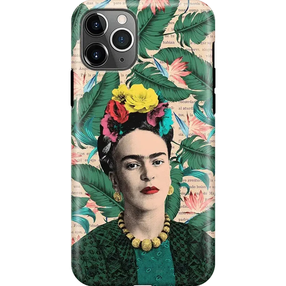Find Your Muse | Frida Kahlo Portrait Floral Case iPhone Case get.casely Classic iPhone 11 Pro Max