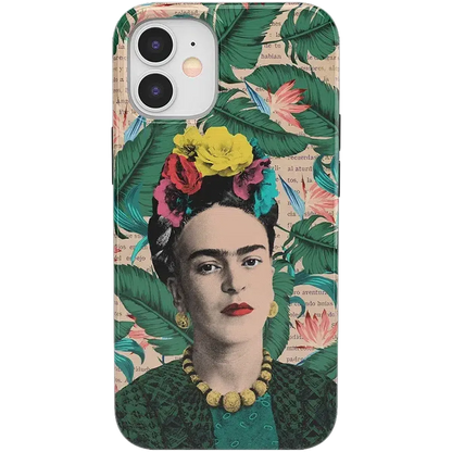 Find Your Muse | Frida Kahlo Portrait Floral Case iPhone Case get.casely Classic iPhone 12