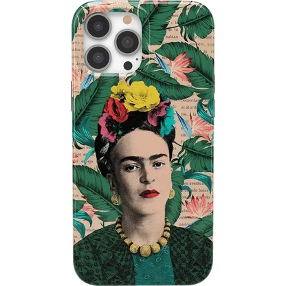 Find Your Muse | Frida Kahlo Portrait Floral Case iPhone Case get.casely Classic + MagSafe® iPhone 13 Pro Max