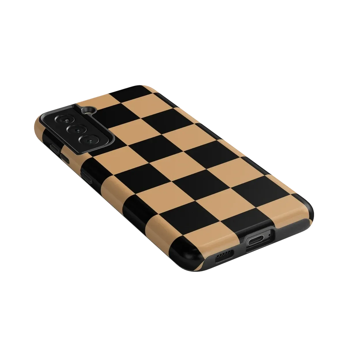 Fit Check | Black & Brown Checkerboard Case iPhone Case get.casely