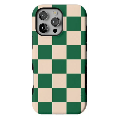 Fit Check | Green Checkerboard Case iPhone Case get.casely Bold Flex + MagSafe® iPhone 16 Pro Max