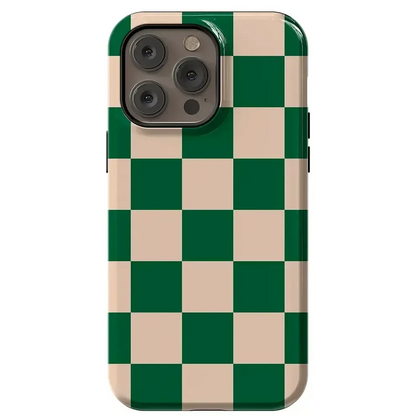 Fit Check | Green Checkerboard Case iPhone Case get.casely Essential + MagSafe® iPhone 14 Pro Max