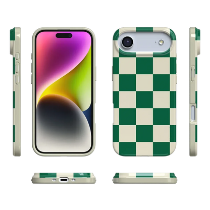 Fit Check | Green Checkerboard Case iPhone Case get.casely