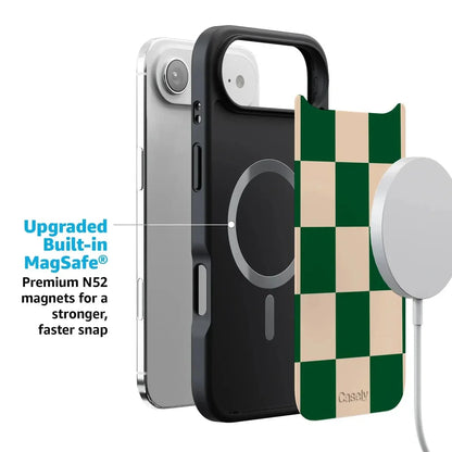 Fit Check | Green Checkerboard Case iPhone Case get.casely