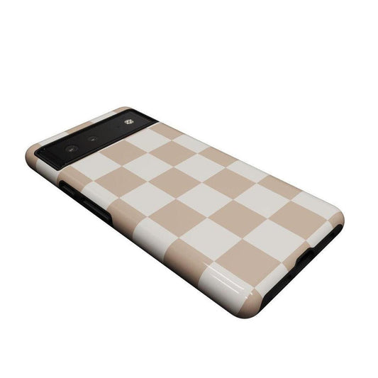 Fit Check | Neutral Checkerboard Google Pixel Case Google Pixel Case Casetry