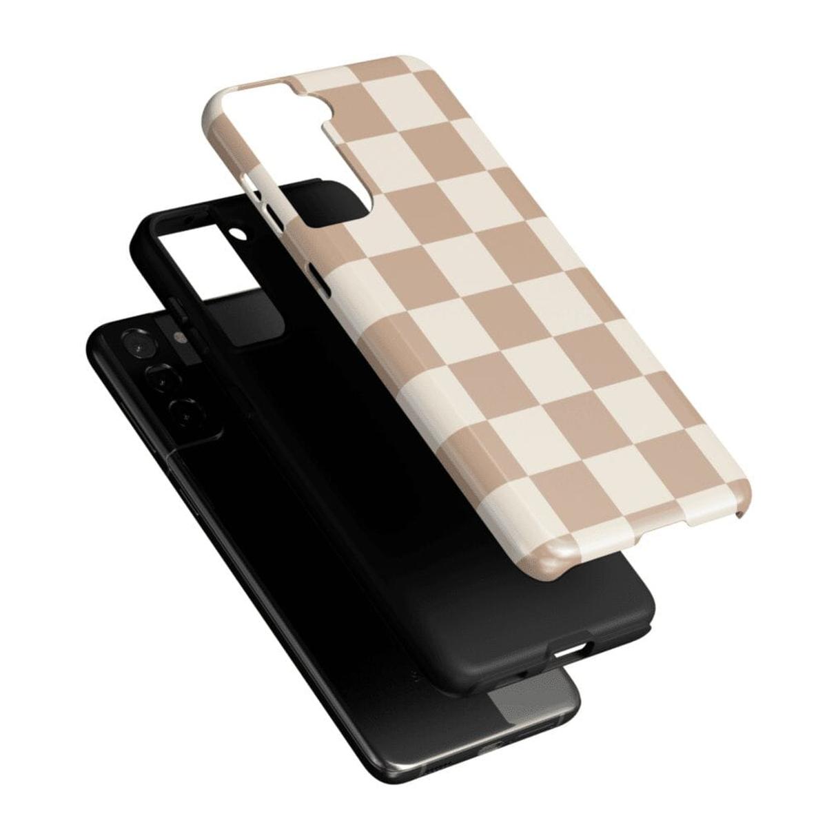 Fit Check | Neutral Checkerboard Samsung Case Samsung Case Casetry