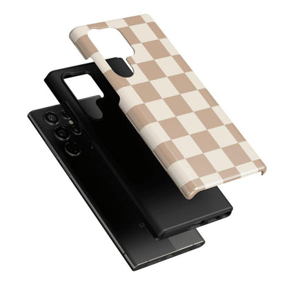 Fit Check | Neutral Checkerboard Samsung Case Samsung Case Casetry