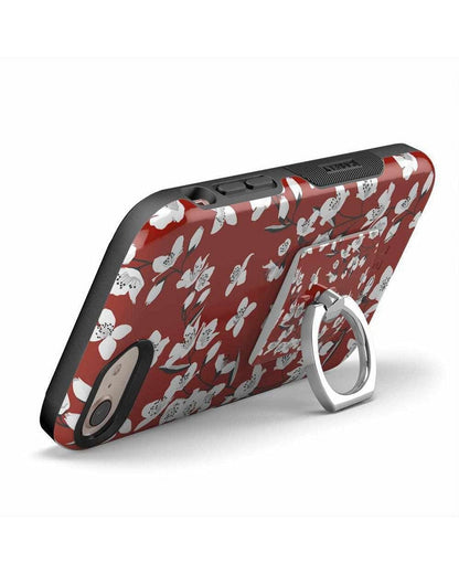 Floral Forest | Red Cherry Blossom Floral Phone Ring Phone Ring get.casely