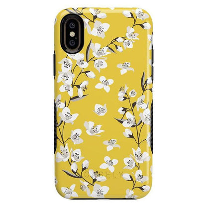 Floral Forest | Yellow Cherry Blossom Floral Case iPhone Case get.casely Bold iPhone XS Max