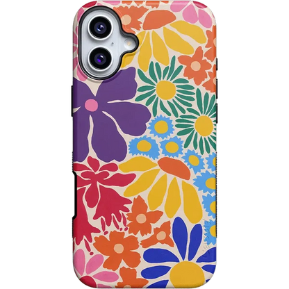 Flower Patch | Multi-Color Floral Case iPhone Case get.casely Bold + MagSafe® iPhone 16 Plus