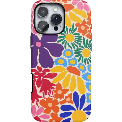 Flower Patch | Multi-Color Floral Case iPhone Case get.casely Bold + MagSafe® iPhone 16 Pro Max
