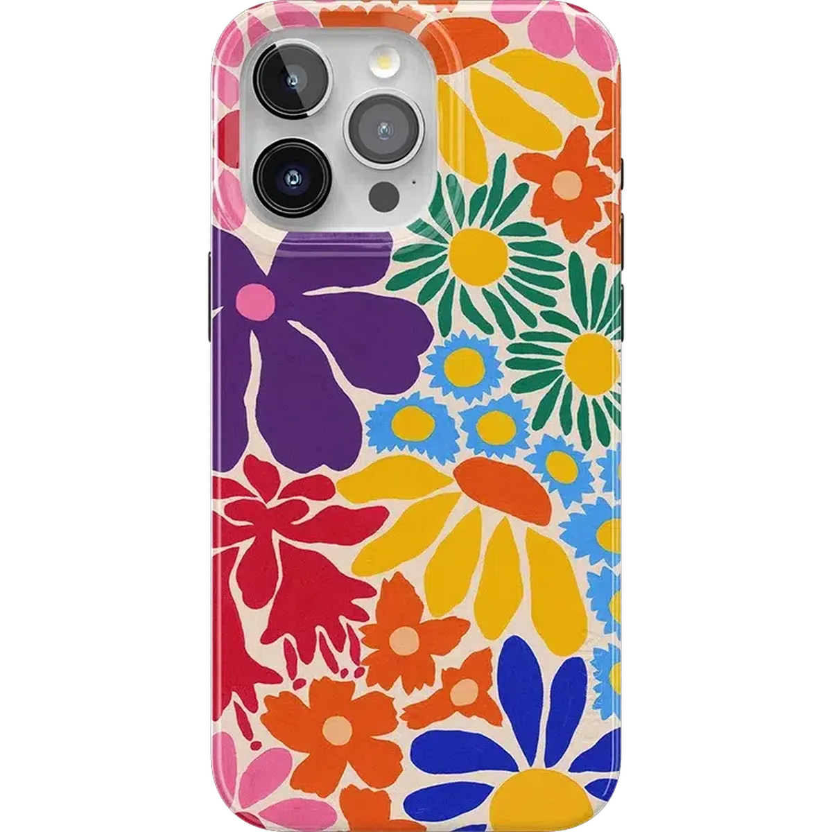 Flower Patch | Multi-Color Floral Case iPhone Case get.casely Classic + MagSafe® iPhone 15 Pro Max