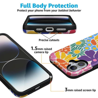 Flower Patch | Multi-Color Floral Case iPhone Case get.casely