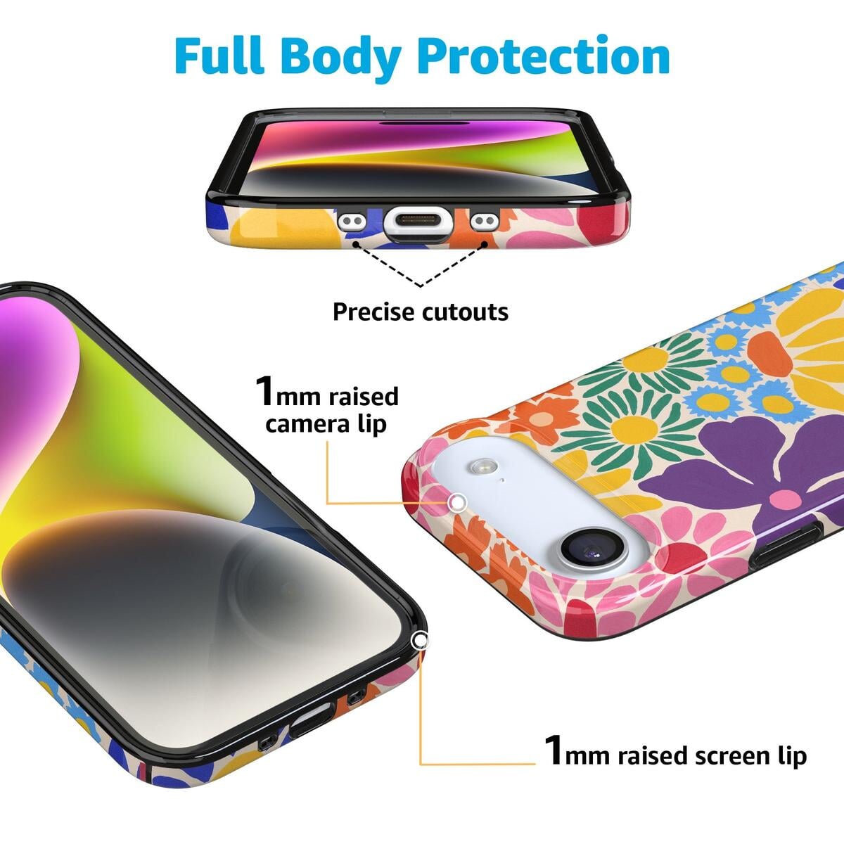 Flower Patch | Multi-Color Floral Case iPhone Case get.casely