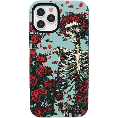 Forever Grateful | Grateful Dead Skeleton Floral Case iPhone Case Grateful Dead Bold iPhone 12 Pro