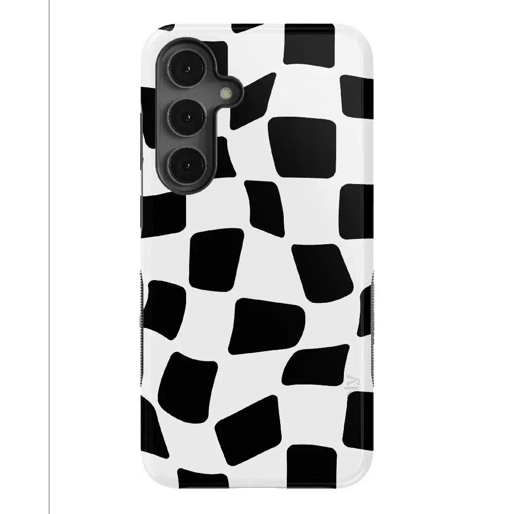 Funky Checkerboard | High Contrast Design Case Phone Case Casetry Bold Flex + MagSafe® Galaxy S25 Plus