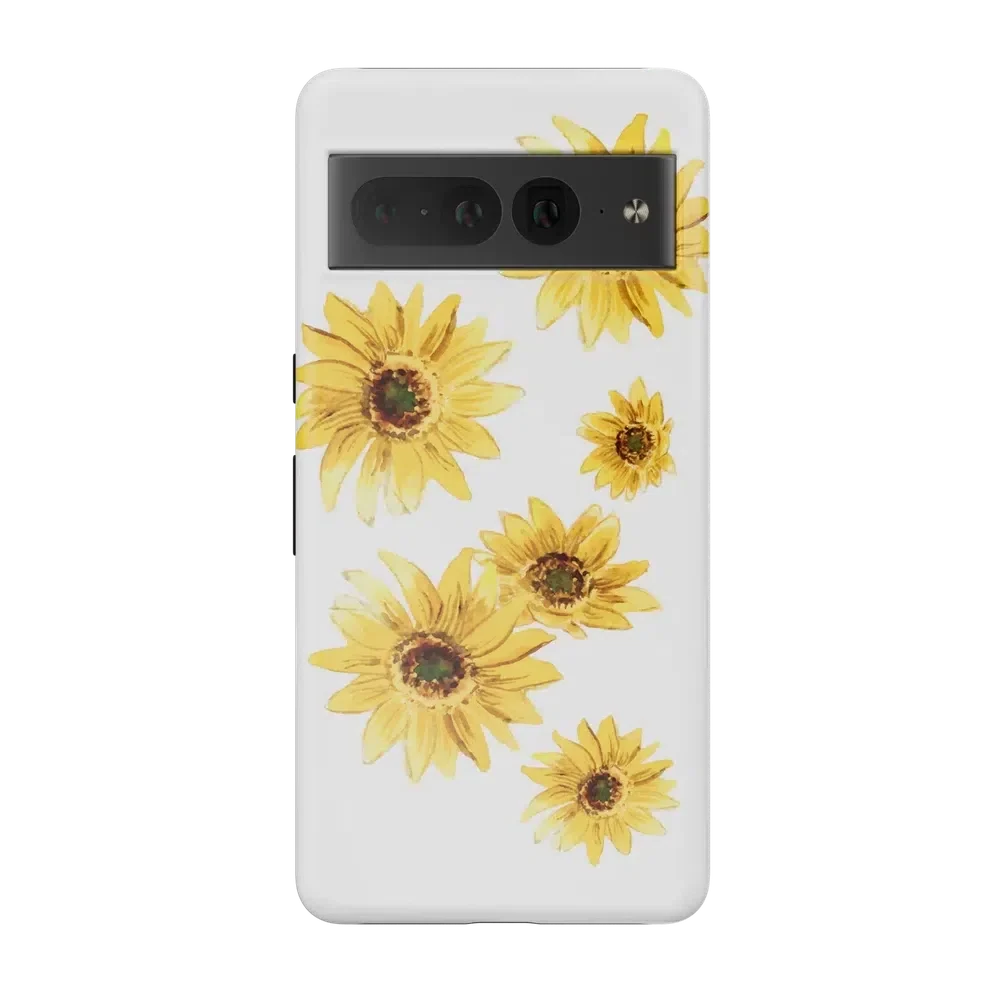 Golden Garden | Yellow Sunflower Floral Google Pixel Case Google Pixel Case Casetry Essential Google Pixel 7 Pro