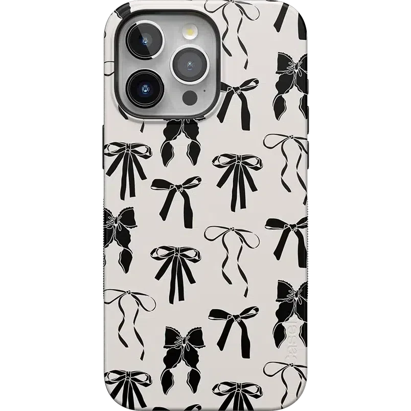 Goth Girlie | Black Bows Case Phone Case Casetry Bold + MagSafe® iPhone 15 Pro Max