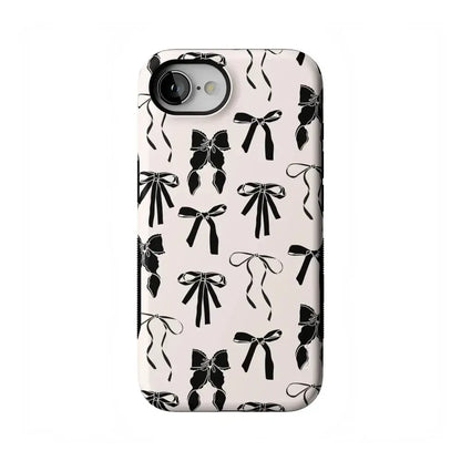 Goth Girlie | Black Bows Case Phone Case Casetry Bold Flex + MagSafe® iPhone 16e
