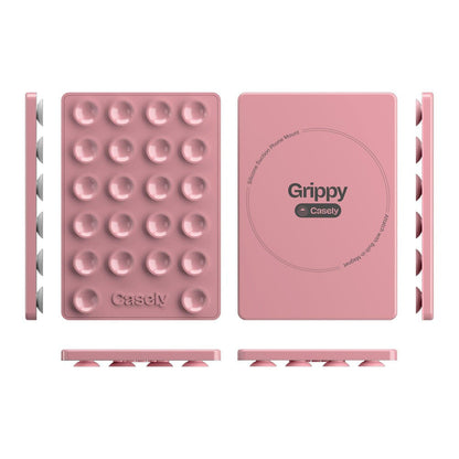Grippy | Pink Silicone Suction Phone Mount with MagSafe Grippy get.casely