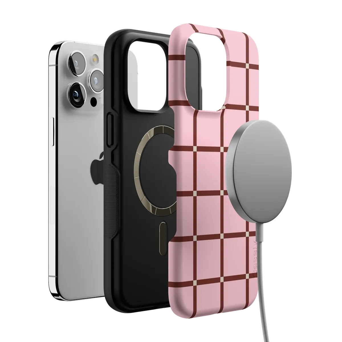 Uptown Gridlock | Pink Checkerboard Case