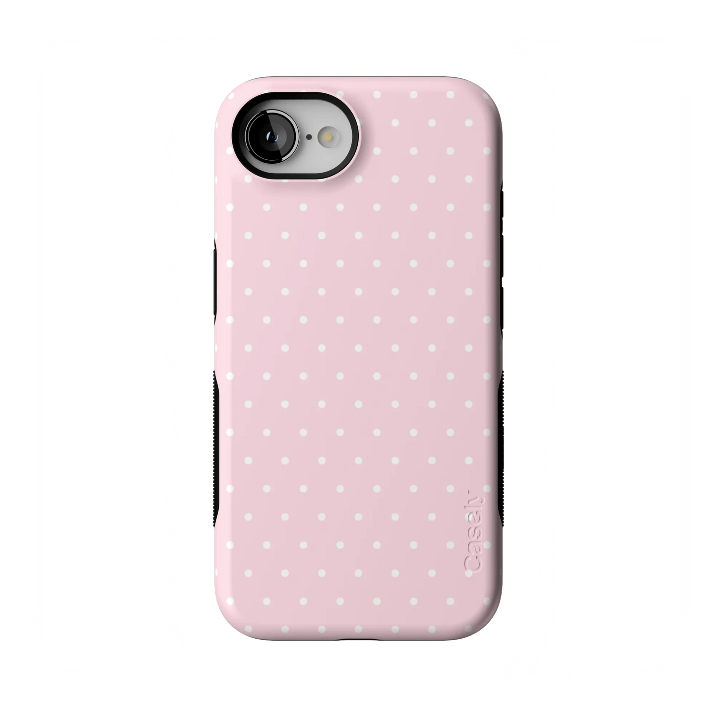 On the Dot | Pink & White Polka Dot Case - iPhone 16E
