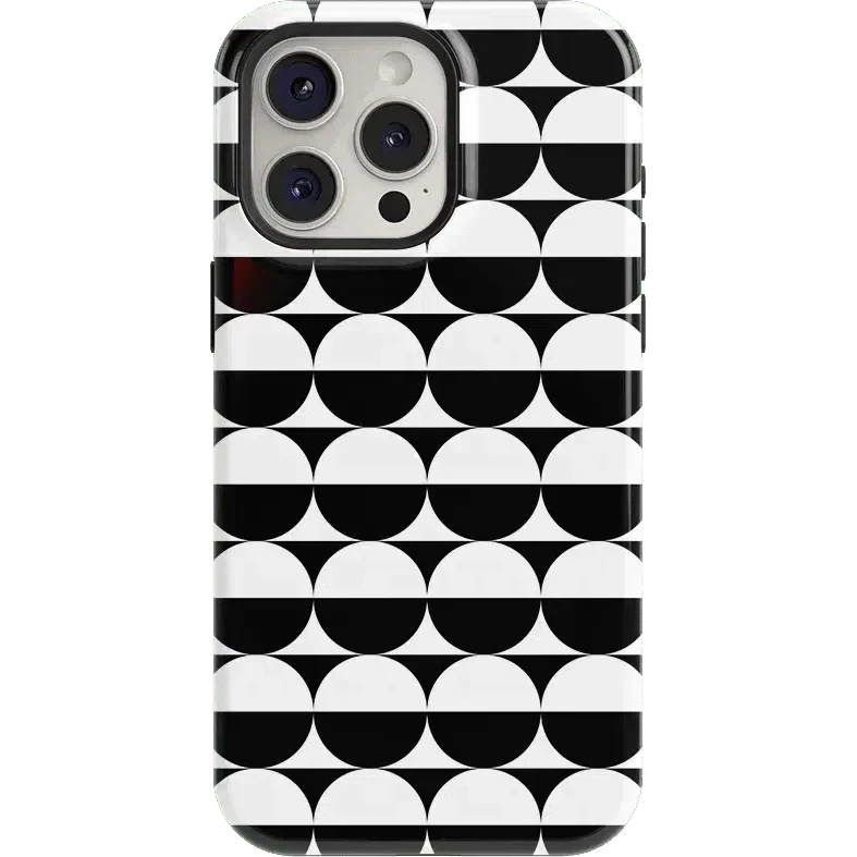 Half Moon | High Contrast Design Case Phone Case Casetry Essential + MagSafe® iPhone 15 Pro