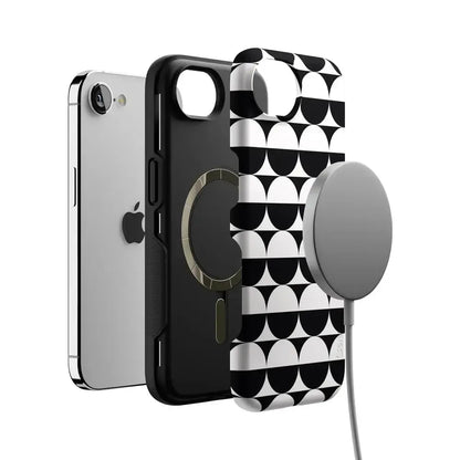 Half Moon | High Contrast Design Case Phone Case Casetry