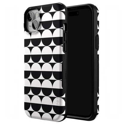 Half Moon | High Contrast Design Case Phone Case Casetry