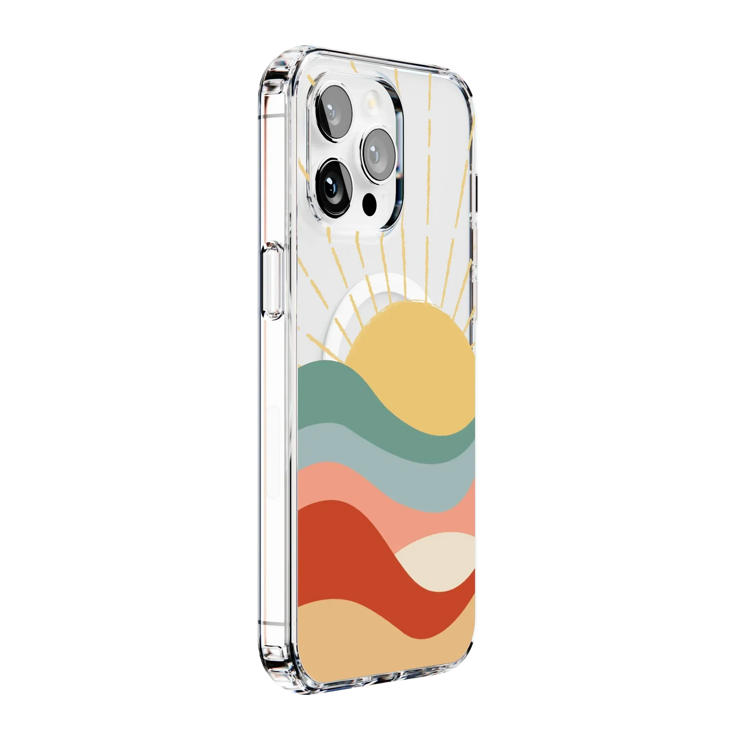 Here Comes the Sun | Colorblock Sunset Case iPhone Case get.casely