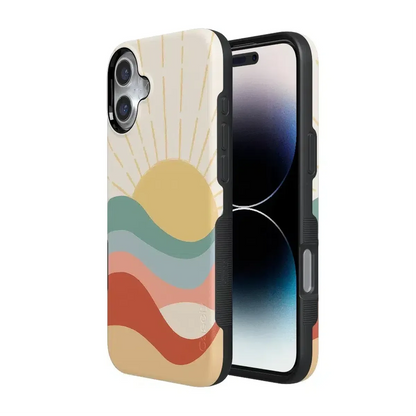 Here Comes the Sun | Colorblock Sunset Case iPhone Case get.casely