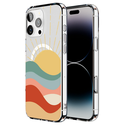 Here Comes the Sun | Colorblock Sunset Case iPhone Case get.casely