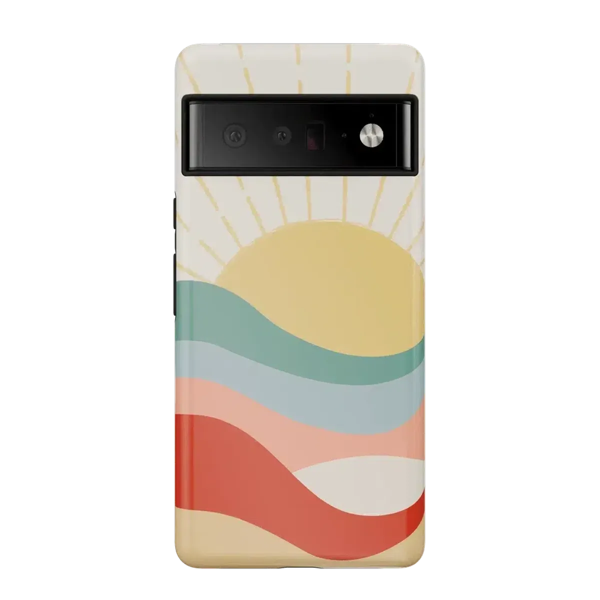 Here Comes the Sun | Colorblock Sunset Google Pixel Case Google Pixel Case Casetry Essential Google Pixel 6 Pro