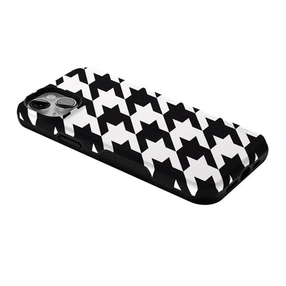 Houndstooth | High Contrast Design Case Phone Case Casetry