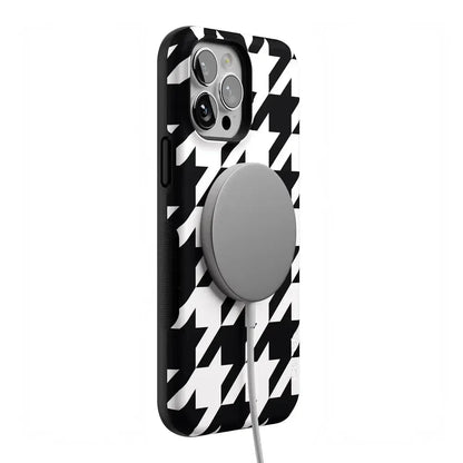 Houndstooth | High Contrast Design Case Phone Case Casetry