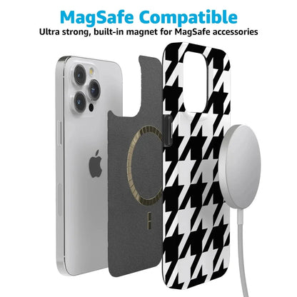Houndstooth | High Contrast Design Case Phone Case Casetry