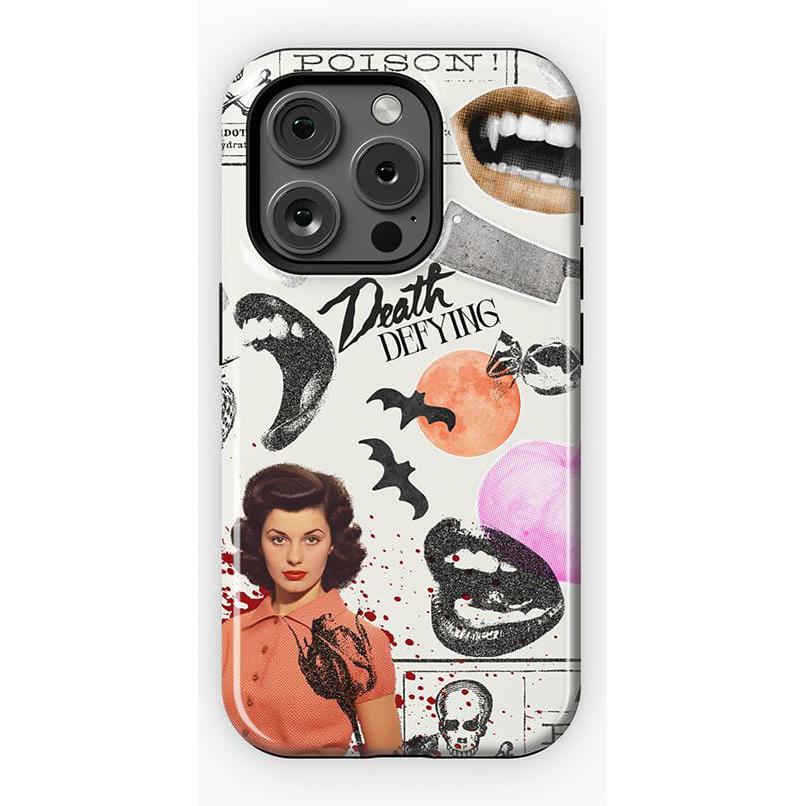 If You Dare | Horror Collage Case Phone Case Casetry Essential + MagSafe® iPhone 15 Pro