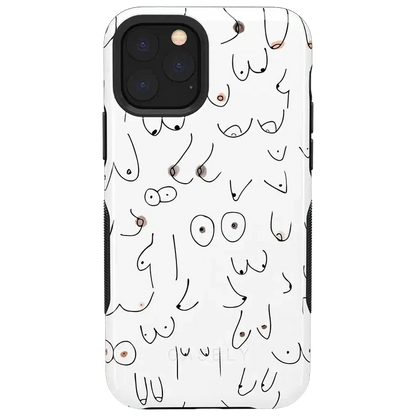 I'm With Her | Black & White Boobs Case iPhone Case get.casely Bold iPhone 11 Pro Max