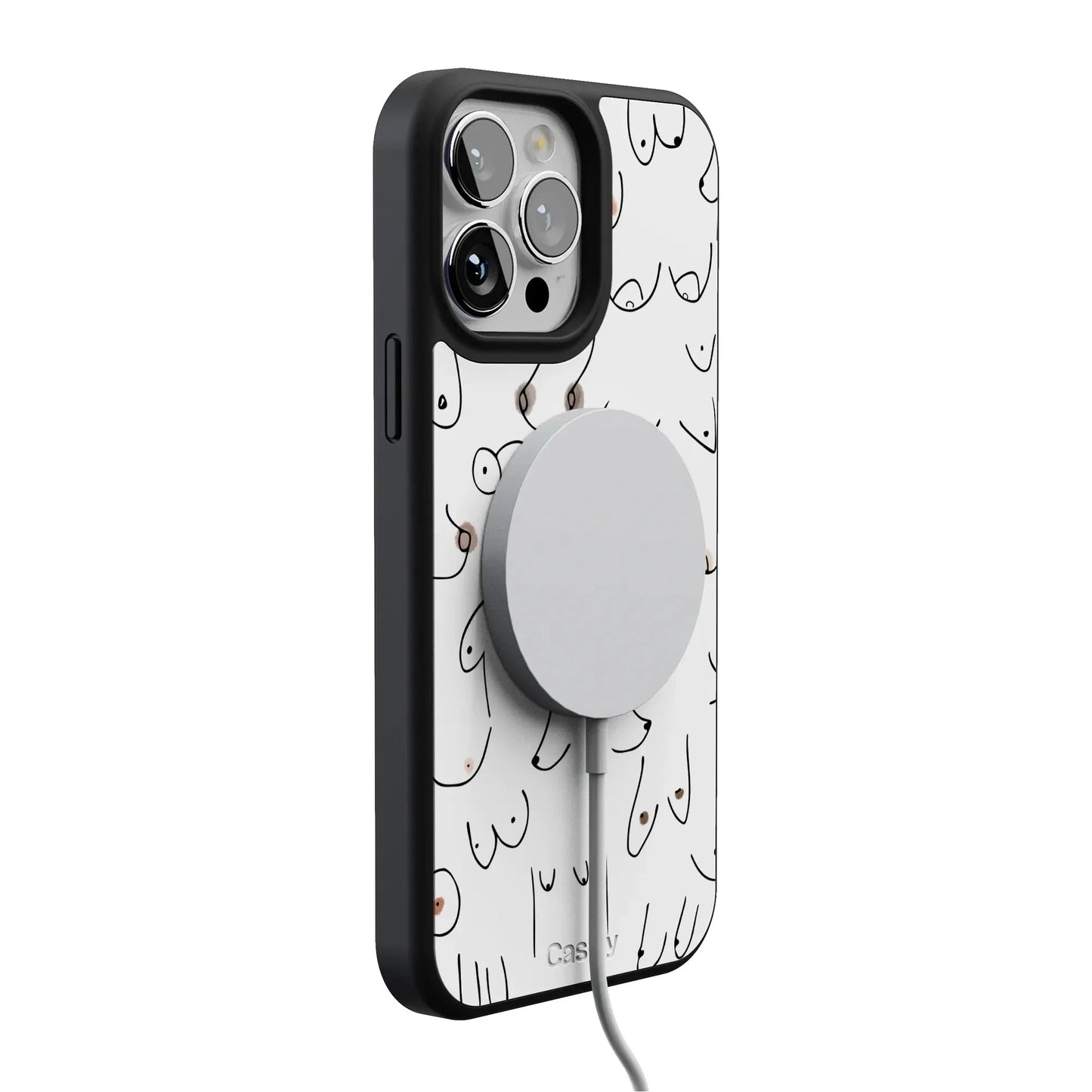 I'm With Her | Black & White Boobs Case iPhone Case get.casely
