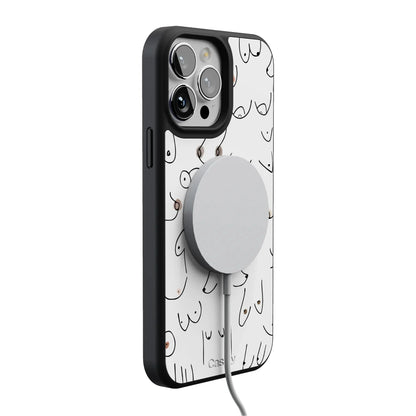 I'm With Her | Black & White Boobs Case iPhone Case get.casely