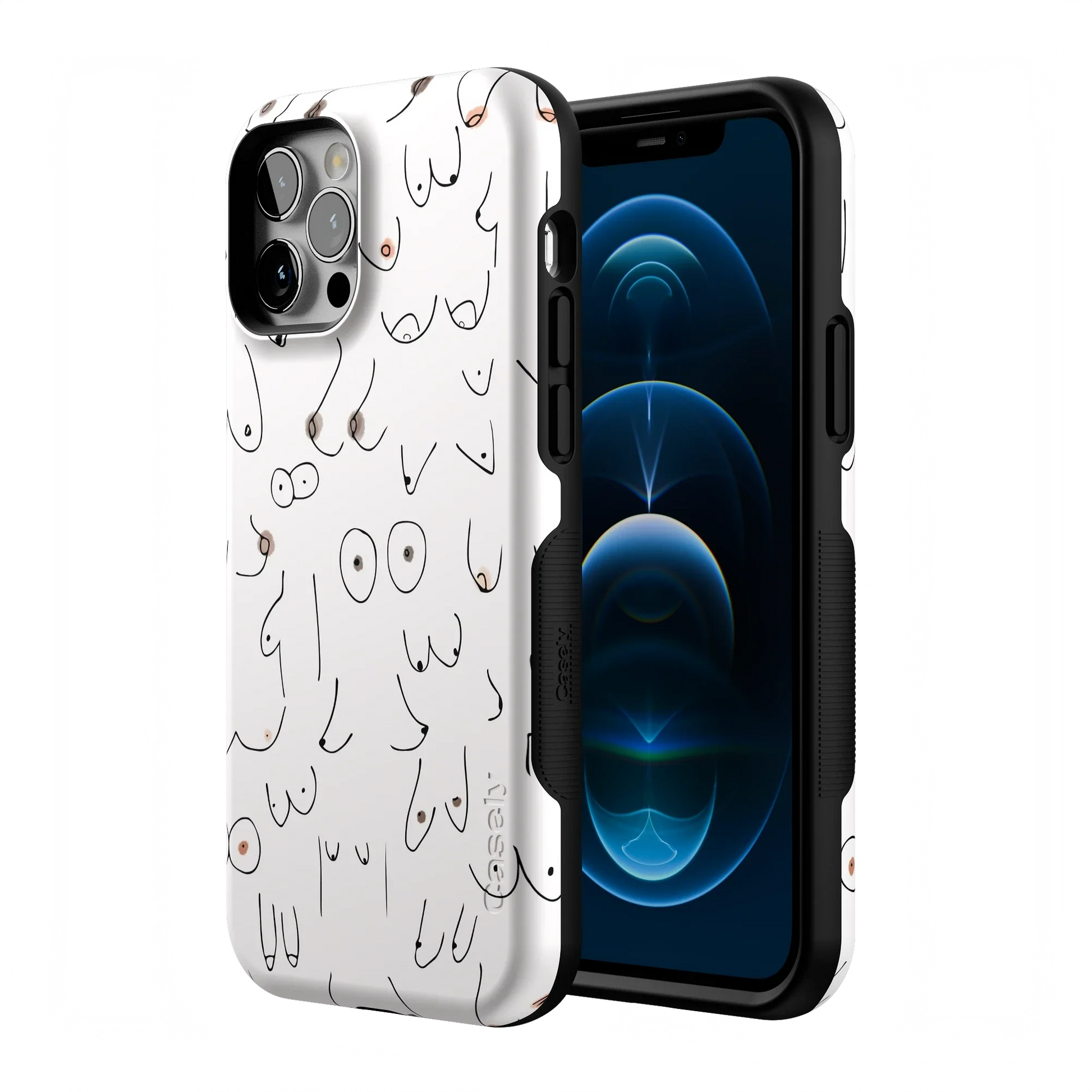 I'm With Her | Black & White Boobs Case iPhone Case get.casely
