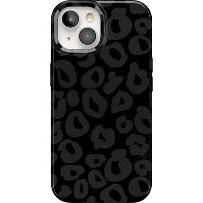 Into the Wild | Black Leopard Case iPhone Case get.casely Classic + MagSafe® iPhone 15
