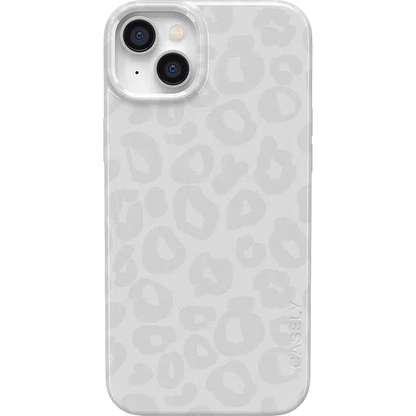 Into the Wild | White Snow Leopard Case iPhone Case get.casely Classic + MagSafe® iPhone 14 Plus