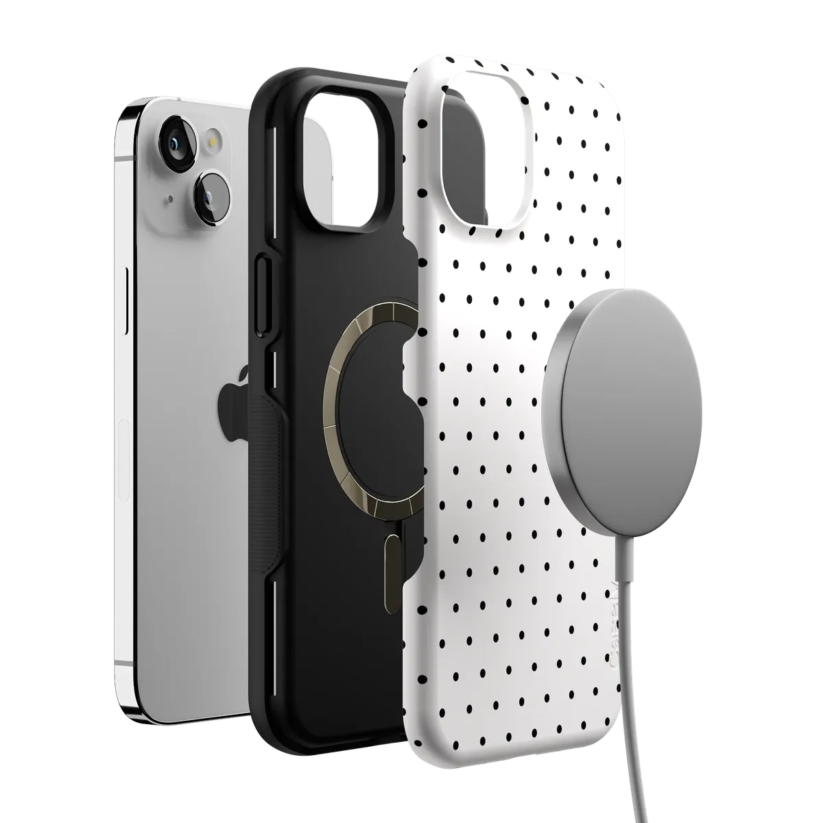 On the Dot | Black Polka Dot Case