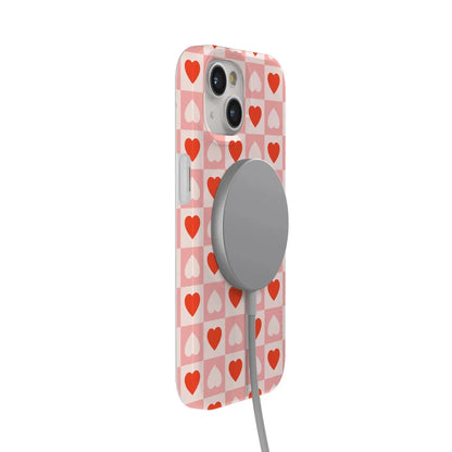 King of My Heart | Checkered Hearts Case Phone Case Casetry