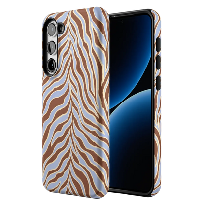 Untamed | Brown & Blue Zebra Case