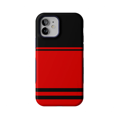 Go Canes | Black & Red Striped Case - iPhone 12