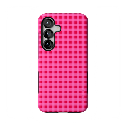 Sweet Jam | Hot Pink Gingham Case - Galaxy S25