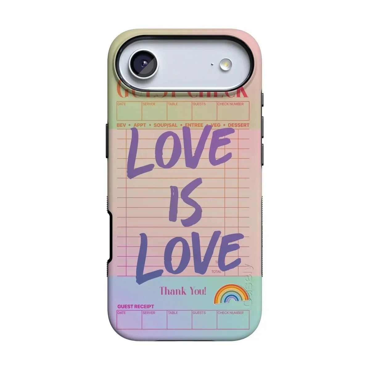 Love is Love | Guest Check Pride Case Phone Case Casetry Bold Flex + MagSafe® iPhone 17 Air